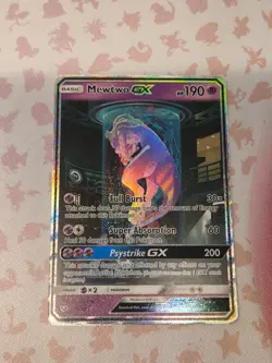 Mewtwo GX 78/73 Pokemon Shining Legends Shiny Holo Secret Rare - Image 2