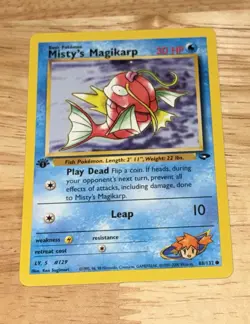 💎Misty’s Magikarp - Pokemon Gym Challenge 88/132 - 1st Edition - Minty - Image 1