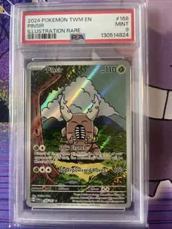 2024 Pokemon SV Twilight Masquerade Pinsir #168/167 PSA 9 - Image 1