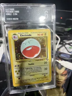 Pokemon TCG Electrode Jungle 2/64 Holo Unlimited Holo Rare TSG Grade 6 - Image 1