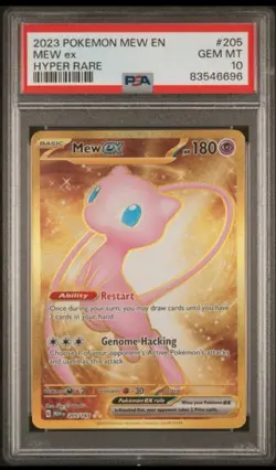 2023 POKEMON MEW EN-151 #205 MEW EX HYPER RARE PSA 10 - Image 1