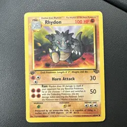 Rhydon 45/64 1st Edition Jungle LP+ Vintage WOTC - Pokemon TCG VG - Image 1