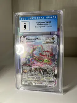 2021 Pokemon Evolving Skies Rayquaza VMAX alt art CGC 9 MINT - Image 2