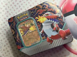 Pokemon TCG Paldea Partners Skeledirge EX Tin 5 Booster Packs Factory Sealed - Image 2