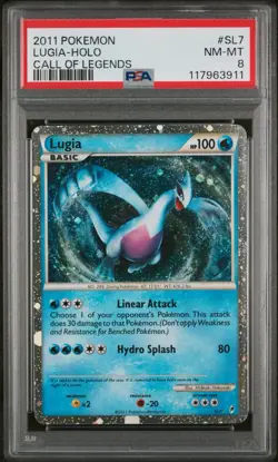 PSA 8 Lugia Holo Swirl 2011 Pokemon Call Of Legends #SL7 - Image 1