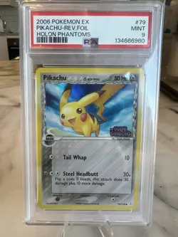 PSA 9 Pikachu 79/110 2006 Ex Holon Phantoms Pokemon TCG - Image 1