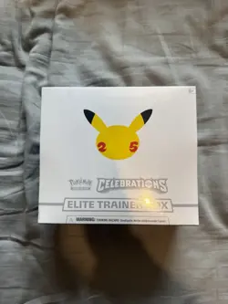 Pokemon TCG: 25th Anniversary Celebrations Elite Trainer Box w/ small rip 820650809439 - Image 1