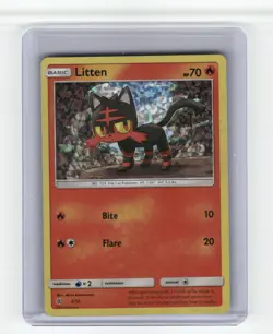 Litten McDonald's Promos 2017 Promo,Holo Pokemon Near Mint or Better - Image 1
