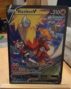 Pokemon TCG Blaziken v TG14/TG30 Ultra Rare Trainer Silver Tempest NM/M - Image 1