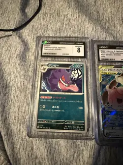 Pokemon TCG CGC graded lot jigglypuff lopunny tag team, espeon v, and gengar - Image 4