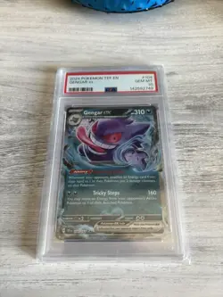 Pokemon Gengar ex 104/162 SV05 Temporal Forces Holo Double Rare Full Art PSA 10 - Image 2