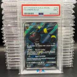 Pokemon Umbreon GX Sun & Moon Full Art #142 PSA 9 Mint - Image 1