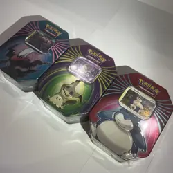 Pokemon TCG 2021 Knock Out Tins TCG SEALED Set of 3 Slorlax, Mimikyu,and Darkrai - Image 2
