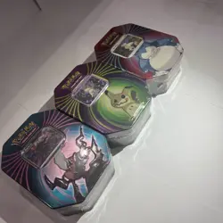Pokemon TCG 2021 Knock Out Tins TCG SEALED Set of 3 Slorlax, Mimikyu,and Darkrai - Image 3