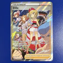 Pokemon Irida Trainer Supporter Full Art Holo Ultra Rare GG63/GG70 Crown Zenith - Image 1