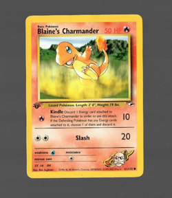 Pokemon TCG Blaine's Charmander Gym Heroes 61/132 Common 1st Edition - Image 1