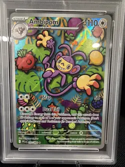 Pokemon TCG Ambipom Illustration PFL 107 PSA 10 Full Art Holo Ultra Rare - Image 5