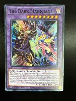 Yugioh RA04-EN054 - The Dark Magicians - Platinum Secret Rare Purple Gold Red - Image 1