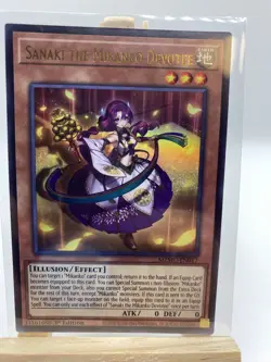 Yugioh! 1x Sanaki the Mikanko Devotee MZMU-EN017 Ultra Rare 1st Ed NM - Image 1