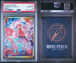 Monkey D Luffy PSA10 SEC OP05-119 One Piece - Image 3