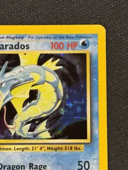 Pokemon Gyarados Holo Rare TCG Card 6/102 Base Set NM - Image 3