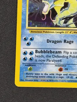 Pokemon Gyarados Holo Rare TCG Card 6/102 Base Set NM - Image 5