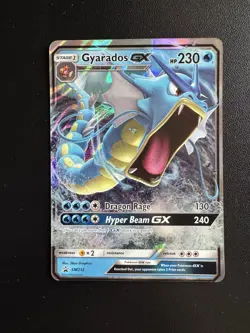 Pokemon Gyarados GX TCG Black Star Promo Holo Rare Card SM212 Sun & Moon - Image 1