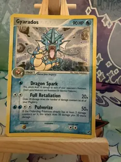 Pokemon TCG Gyarados EX Deoxys 8/107 Holo Holo Rare SWIRL! - Image 1
