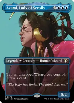 Azami, Lady of Scrolls (Borderless) - Near Mint MTG Commander Masters - Image 1