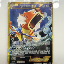 Pokemon Gyarados-EX TCG Breakpoint Holo Card 123/122 Secret Rare LP - Image 1