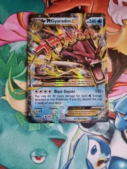 Pokemon TCG Breakpoint Mega M Gyarados EX Ultra Rare Holo Card 27/122 - Image 1