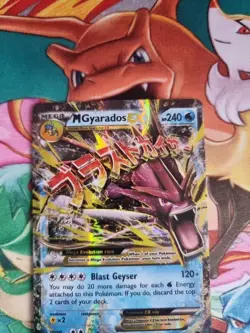 Pokemon TCG Breakpoint Mega M Gyarados EX Ultra Rare Holo Card 27/122 - Image 3