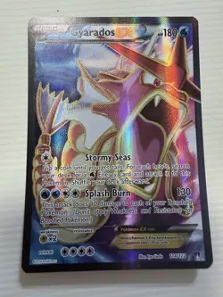 Pokemon TCG Breakpoint Ultra Rare Full Art Gyarados EX 114/122 Near Mint - Image 1