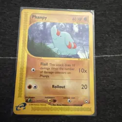 Phanpy 100/147 Aquapolis e-Reader WotC Pokemon Card - Image 1