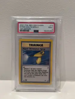 PSA 9 Wotc Pokemon 1st Edition Hyper Devolution Spray - Neo Discovery #73 - Image 1