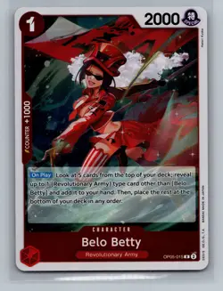 One Piece Promotion Cards #OP05-015 Belo Betty (Judge Pack Vol. 3) - Image 1