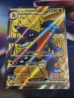Pokemon TCG Cynthia’s Garchomp ex 215/182 Double Rare Destined Rivals NM/M - Image 1