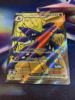 Pokemon TCG Cynthia’s Garchomp ex 215/182 Double Rare Destined Rivals NM/M - Image 2