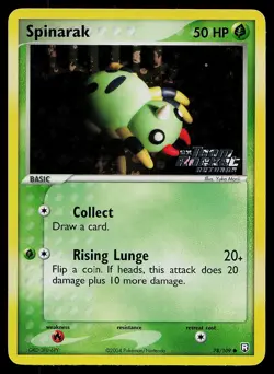 Pokemon Team Rocket Returns 78/109 Spinarak Reverse Holo STAMPED Pokemon Card - Image 1