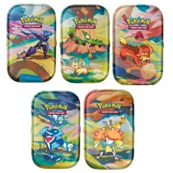 Pokemon Vibrant Paldea Sfavillante Display da 10 Mini Tin Sealed in Italiano (IT - Image 2
