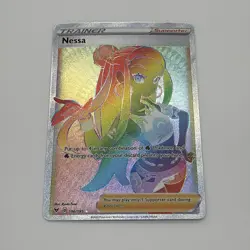 Nessa 196/185 Secret Rare Vivid Voltage Pokemon Card NM - Image 3