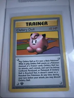 Pokemon Cards: Base Set 1st Edition Rare: Clefairy Doll 70/102 WOTC - Image 1