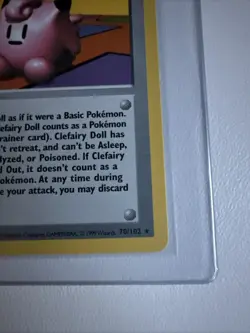 Pokemon Cards: Base Set 1st Edition Rare: Clefairy Doll 70/102 WOTC - Image 5