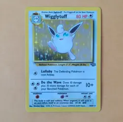 Pokemon Wigglytuff Jungle 16/64 Holo Rare 80 HP Stage 1 Unlimited TCG Card - Image 1