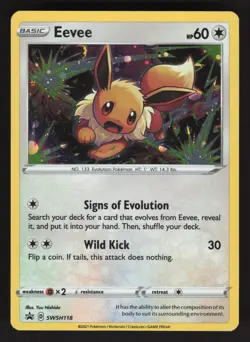 Eevee SWSH118 Pokemon TCG Sword & Shield Promo Cards NM - Image 1