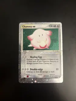 Pokemon Chansey EX TCG Holo Ultra Rare Card Ruby and Sapphire 96/109 - Image 1