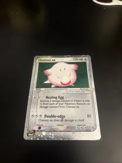 Pokemon Chansey EX TCG Holo Ultra Rare Card Ruby and Sapphire 96/109 - Image 2