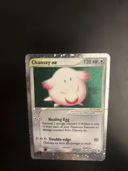 Pokemon Chansey EX TCG Holo Ultra Rare Card Ruby and Sapphire 96/109 - Image 5