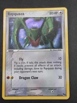 Pokemon TCG 2006 Rayquaza 003/017 POP Series 1 Holo Card -A - Image 2