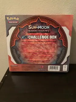 POKEMON TRADING CARD GAME SUN & MOON/BURNING SHADOWS LYCANROC GX CHALLENGE BOX - Image 2